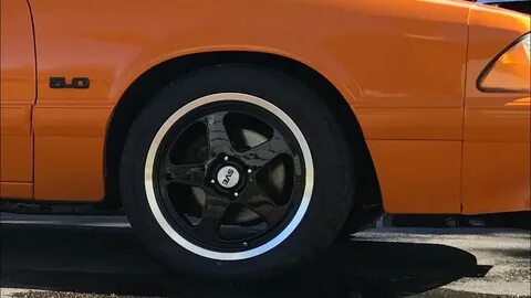 92 LX Mustang With SVE Saleen SC Replica Wheels - YouTube