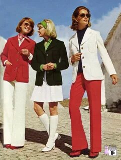 Mid 70s pantsuits. We mock them today but a far cry more wor