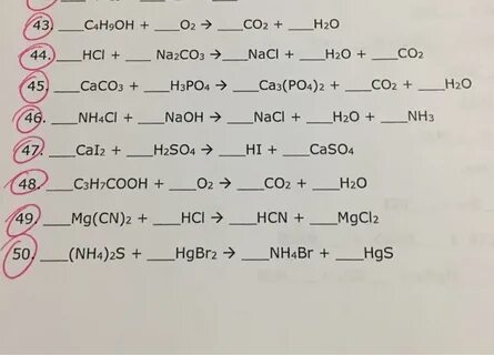Solved 45)--CaCO3 + НЗРОа →--Ca3(PO4)2 + CO2 + H2O 4 Chegg.c
