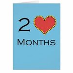 2 Month anniversary Card Zazzle.com 2 month anniversary, Ann