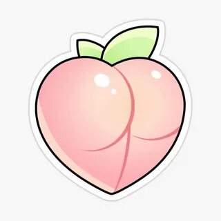 "Cute Peach" Sticker for Sale by BeeReckless Redbubble