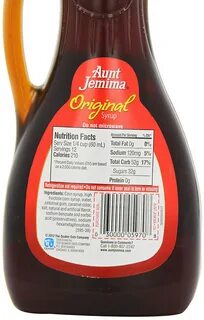 aunt jemima light syrup nutrition facts - Wonvo