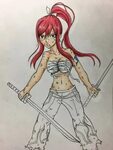 Erza Scarlet Drawing Anime Amino