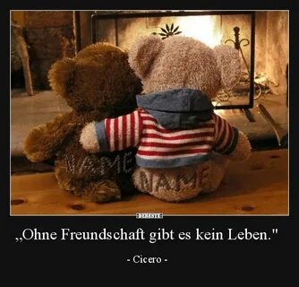 Ohne Freundschaft gibt es kein Leben..." Teddy bear wallpape