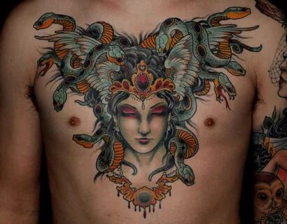 Medusa Medusa tattoo design, Medusa tattoo, Chest tattoo men