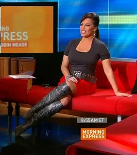 Robin Meade Robin meade, Leather over the knee boots, Celebr