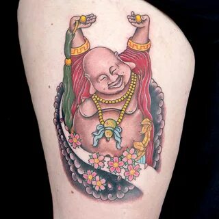 Asian Deity Tattoo by Golden Skull Tattoo (Aaron Is & Cleen 
