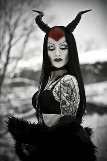 Ms Krampus Dark beauty, Fantasy women, Goth