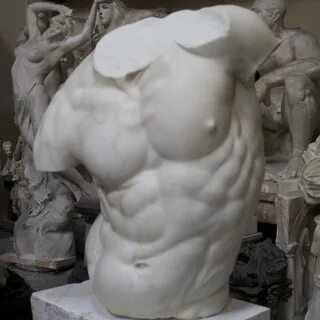 Gaddi Torso Marble Sculpture by Galleria Romanelli HushHush.