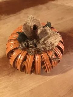 Mason jar ring pumpkin I made! Uploaded by J. Krenicky Mason