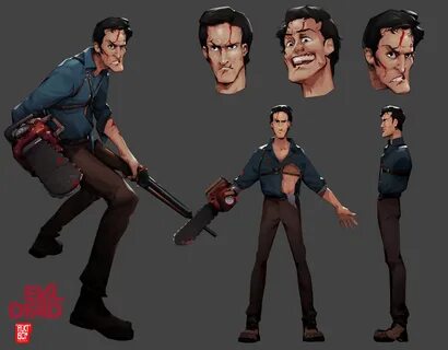 Evil Dead - Ash (Character Paint up process) on Behance