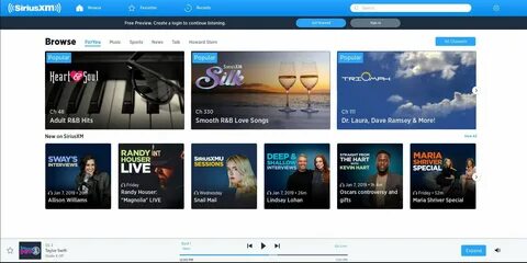 Как слушать радио SiriusXM онлайн