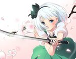 Safebooru - 1girl absurdres blue eyes cherry blossoms etm (7
