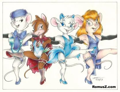 Xbooru - 4 girls 4girls anthro anthro mouse breasts chip 'n 