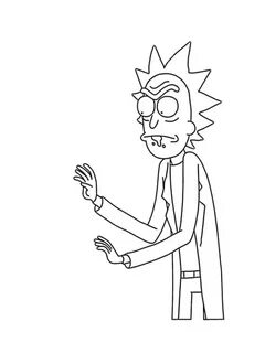 Free printable Rick and Morty coloring pages for kids