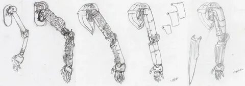 Exhale: Character Design: Prosthetic Arm Reference