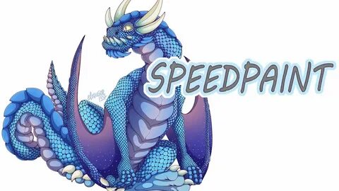 Blue dragon speedpaint - YouTube