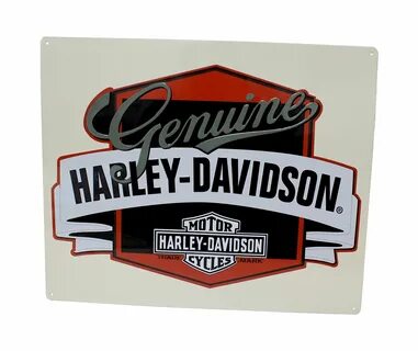 Harley-Davidson® Bar & Shield ® Genuine Banner Tin Plate