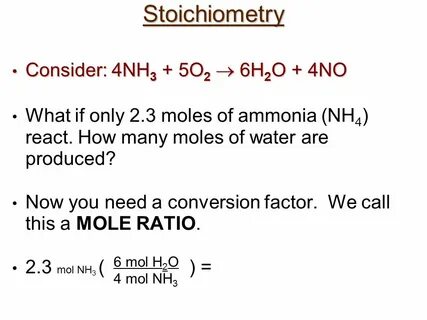 Stoichiometry "Stoichiometry" refers to the relative quantit
