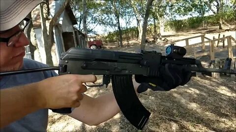 Shooting AMD-65 /63 Ak47 with Croatian Mags - YouTube