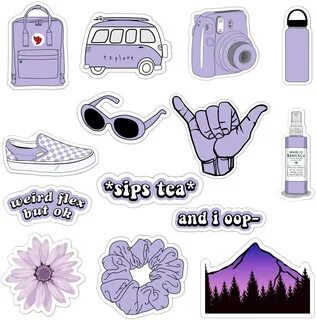 purple hydro flask stickers Online Shopping