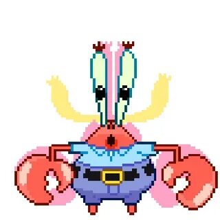 mrk.gif from Spongebob, Pixel art, Gif