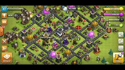 Th 9 Barbarian King level 15 and max Wizard wizard Towers an