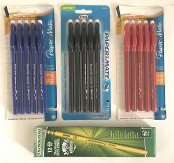 Writing & Correction Supplies 5 Black, 5 Blue, and 5 Red Tic