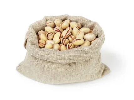 Roasted Salty Pistachios Nuts in Sack Bag Stock Photo - Imag