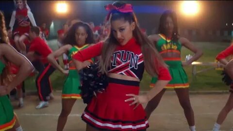 The outfit cheerleader Michael Ngo TUN Ariana Grande in the 