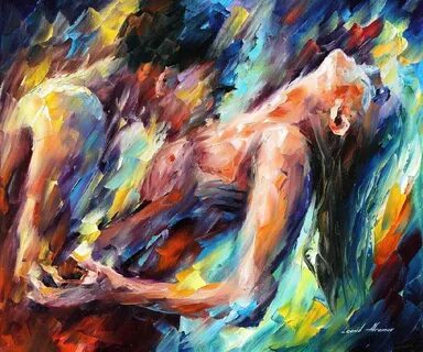 PASSION - PALETTE KNIFE Oil Painting On Canvas By Leonid Afr