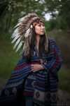Навахо, роуч, индеанка. © Фотограф Андрей Нициевский