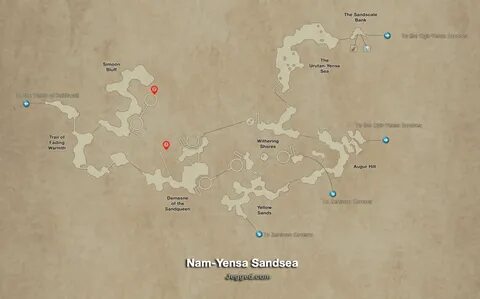 Final Fantasy XII Map of the Nam-Yensa Sandsea - Jegged.com