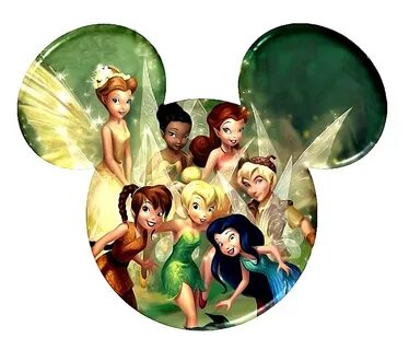 Tinkerbell and the Pixie Hollow Fairies in Mickey Heads. - O