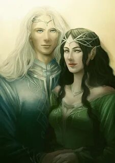 Commission: Melian and Thingol by AlaisL on deviantART Tolki