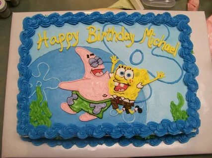 Spongebob Birthday Cake Supermarket - simple birthday cake i