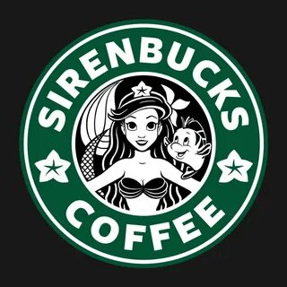 Sirenbucks Coffee by Ellador Disney starbucks, Starbucks log
