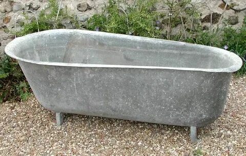 19th c. zinc bathtub For Sale Antiques.com Classifieds Tubs 