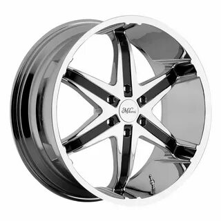 Milanni Kool Whip 6 26 X 9.5 Inch Rims (Chrome With Black In