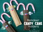Reindeer Candy Cane Holders - The Sewing Loft Easy christmas