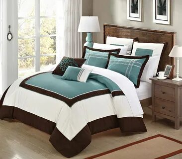 Teal And Brown Comforter Set Queen Home Design Ideas