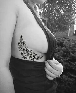 Adventure side boob tattoo