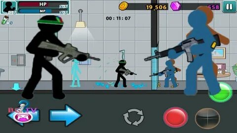 #11 Games Stickman: Use flamethrowers to destroy everything 