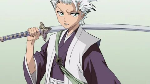 🥇 Hitsugaya toshiro white hair simple background swords wall