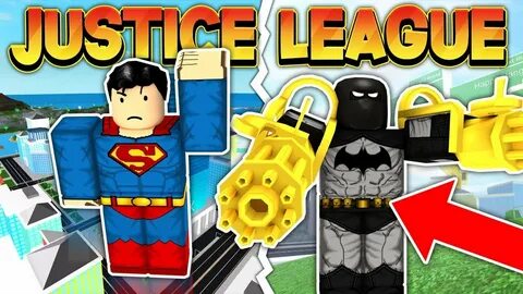 JUSTICE LEAGUE VS CRIMINALS (ROBLOX MAD CITY) - YouTube