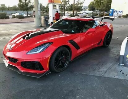 Chevrolet Corvette C7 ZR1 painted in Torch Red Photo taken b