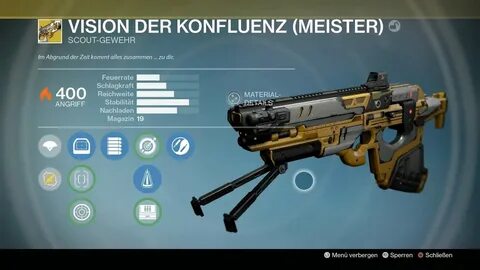 Destiny RoI #205 Vision der Konfluenz (MEISTER) Scout- Geweh