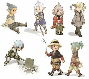 Lalafell Character illustration, Final fantasy xiv, Characte