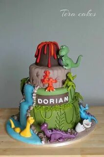 Dino cake Dinosaur birthday cakes, Dino cake, Childrens birt