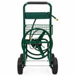 Best Choice Products 300ft Water Hose Reel Cart w/ Basket fo